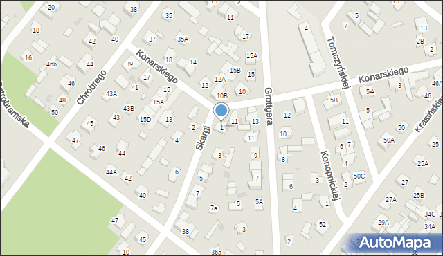 Legionowo, Skargi Piotra, ks., 1, mapa Legionowo