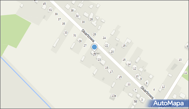 Lipowe Pole Skarbowe, Skarbowa, 25, mapa Lipowe Pole Skarbowe