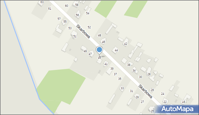 Lipowe Pole Skarbowe, Skarbowa, 45, mapa Lipowe Pole Skarbowe