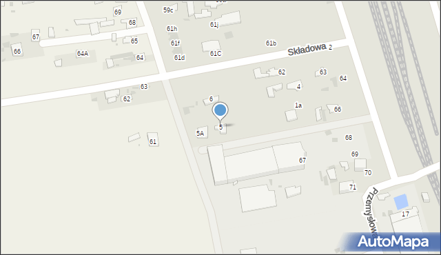 Lubartów, Składowa, 5, mapa Lubartów