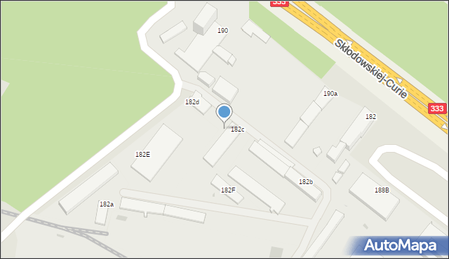 Lubin, Skłodowskiej-Curie Marii, 182, mapa Lubin
