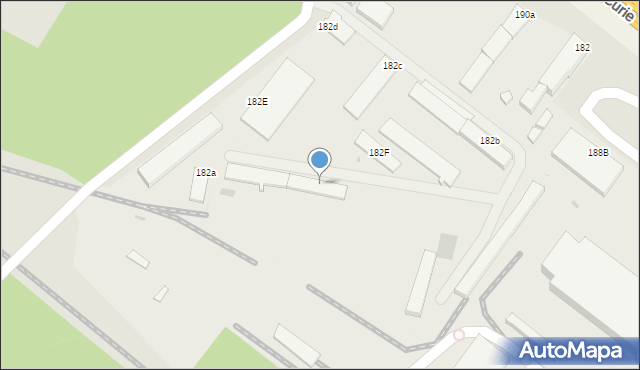 Lubin, Skłodowskiej-Curie Marii, 182c, mapa Lubin