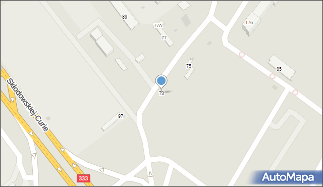 Lubin, Skłodowskiej-Curie Marii, 73, mapa Lubin