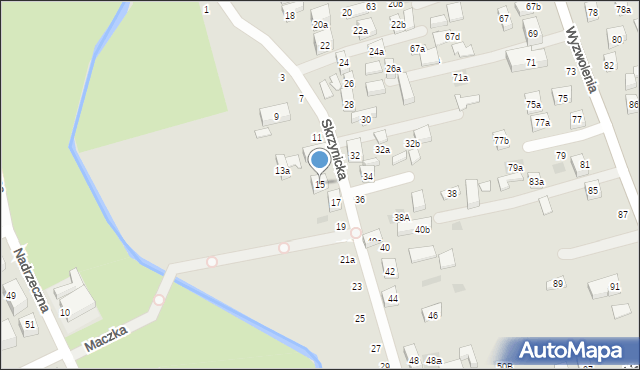 Lublin, Skrzynicka, 15, mapa Lublina