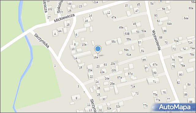 Lublin, Skrzynicka, 16b, mapa Lublina