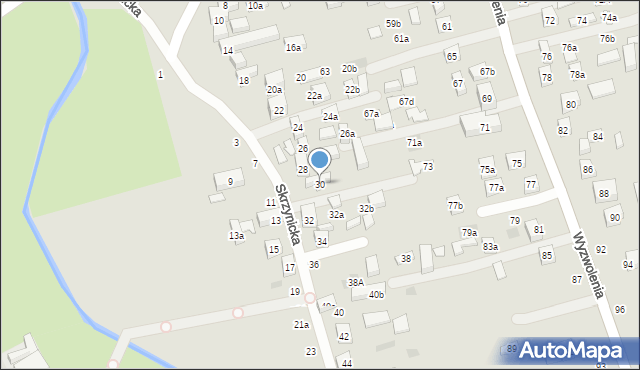 Lublin, Skrzynicka, 30, mapa Lublina