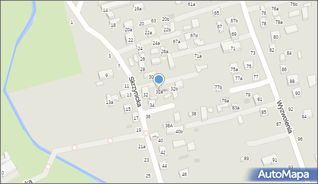 Lublin, Skrzynicka, 32a, mapa Lublina