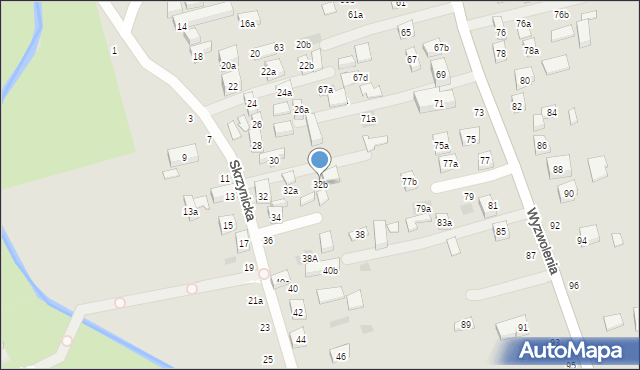 Lublin, Skrzynicka, 32b, mapa Lublina