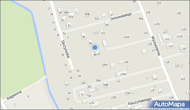 Lublin, Skrzynicka, 60, mapa Lublina