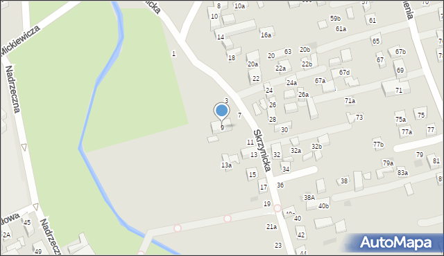 Lublin, Skrzynicka, 9, mapa Lublina