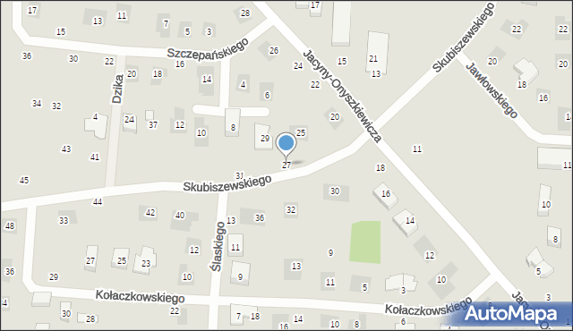 Lublin, Skubiszewskiego Feliksa, 27, mapa Lublina