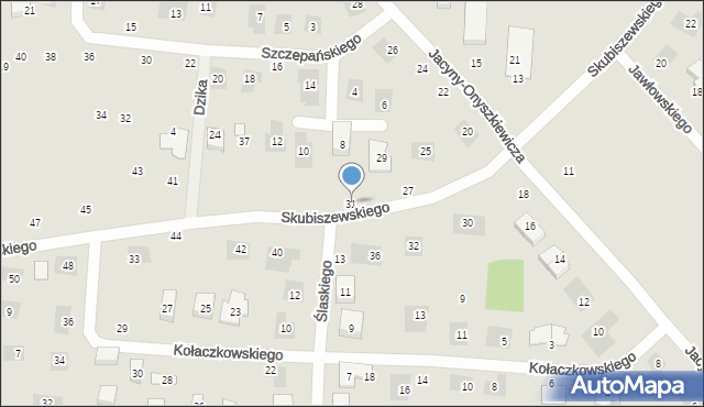 Lublin, Skubiszewskiego Feliksa, 31, mapa Lublina