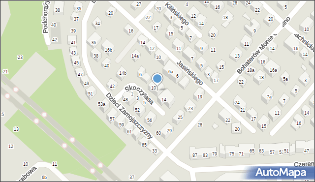 Lublin, Skoczylasa Stefana, 12, mapa Lublina