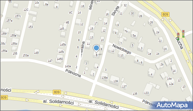 Lublin, Skryta, 6, mapa Lublina