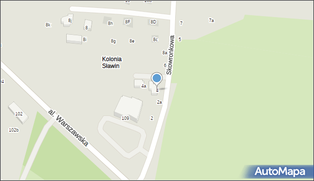 Lublin, Skowronkowa, 4, mapa Lublina