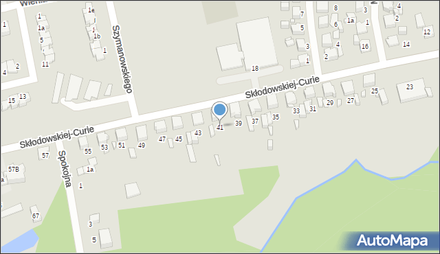 Lubliniec, Skłodowskiej-Curie Marii, 41, mapa Lubliniec