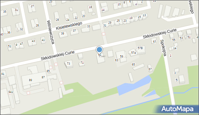 Lubliniec, Skłodowskiej-Curie Marii, 69, mapa Lubliniec