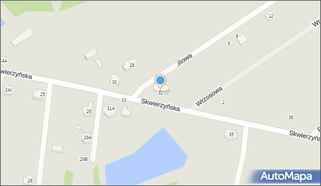 Lubniewice, Skwierzyńska, 32, mapa Lubniewice