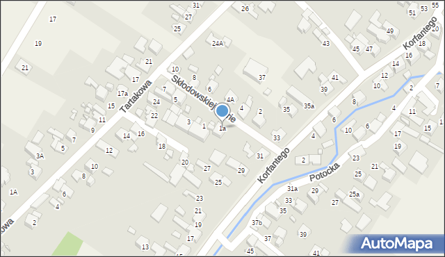 Lubomia, Skłodowskiej-Curie Marii, 1a, mapa Lubomia