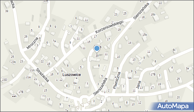 Luszowice, Skargi Piotra, ks., 10, mapa Luszowice