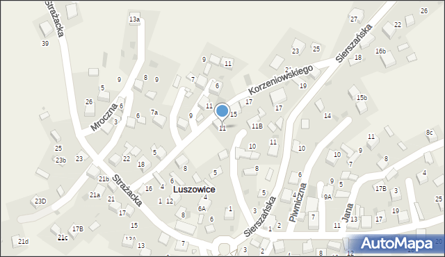 Luszowice, Skargi Piotra, ks., 13, mapa Luszowice