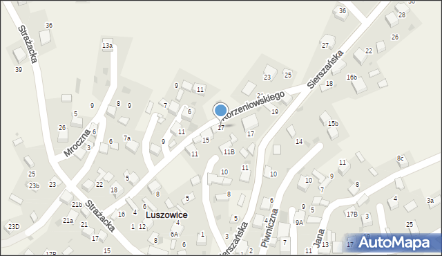 Luszowice, Skargi Piotra, ks., 17, mapa Luszowice