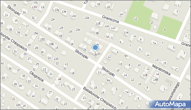 Marki, Skorupki Ignacego Jana, ks., 20, mapa Marki