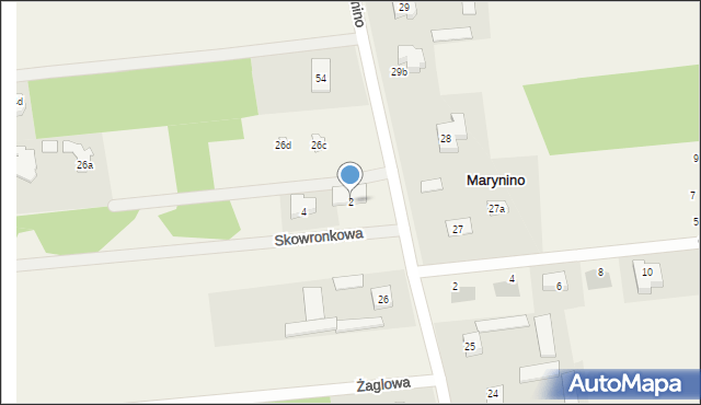 Marynino, Skowronkowa, 2, mapa Marynino