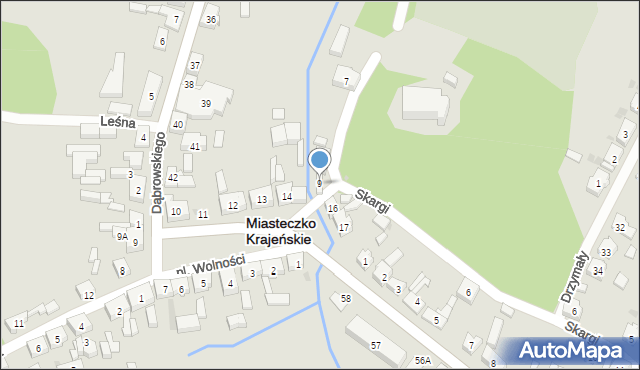 Miasteczko Krajeńskie, Skargi Piotra, ks., 9, mapa Miasteczko Krajeńskie