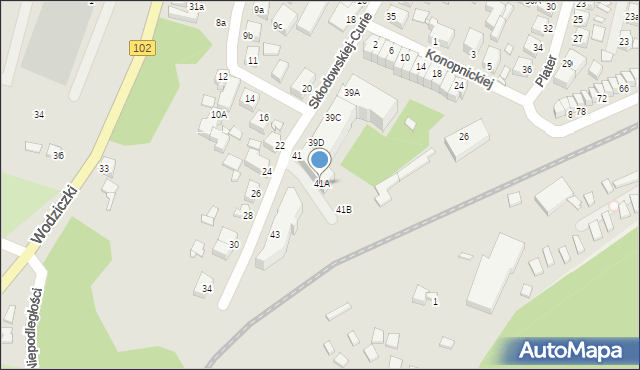 Międzyzdroje, Skłodowskiej-Curie Marii, 41A, mapa Międzyzdroje