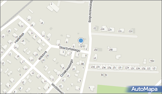 Mielec, Skarżyńskiego, 4, mapa Mielca