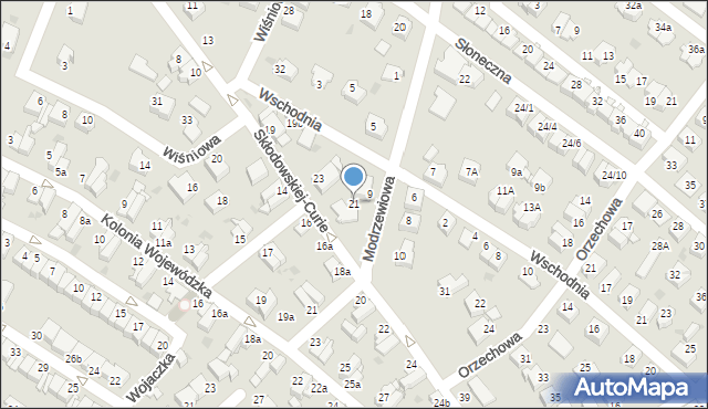 Mikołów, Skłodowskiej-Curie Marii, 21, mapa Mikołów