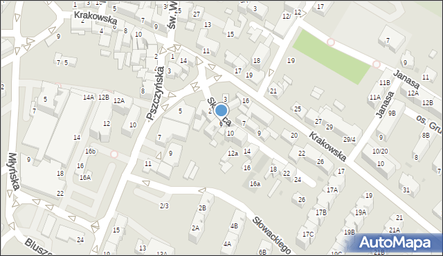 Mikołów, Skotnica, 8, mapa Mikołów