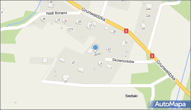 Milówka, Skowronków, 10, mapa Milówka