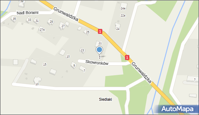 Milówka, Skowronków, 2, mapa Milówka