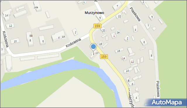 Murzynowo, Skwierzyńska, 1, mapa Murzynowo