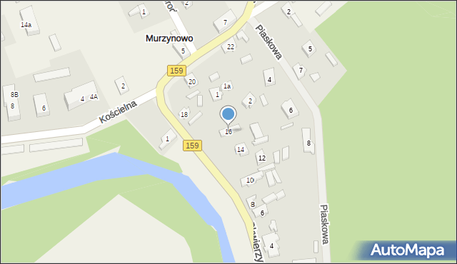 Murzynowo, Skwierzyńska, 16, mapa Murzynowo