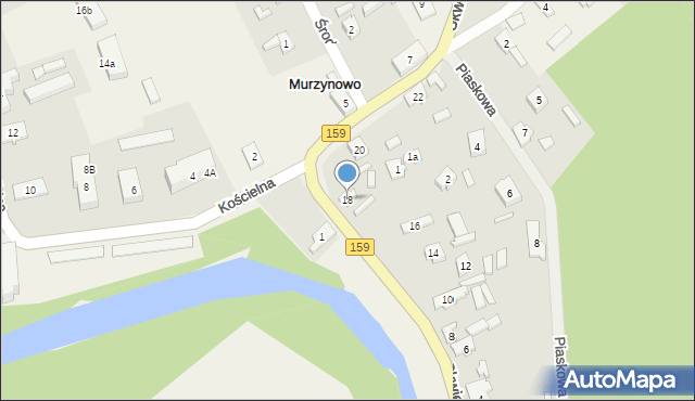 Murzynowo, Skwierzyńska, 18, mapa Murzynowo