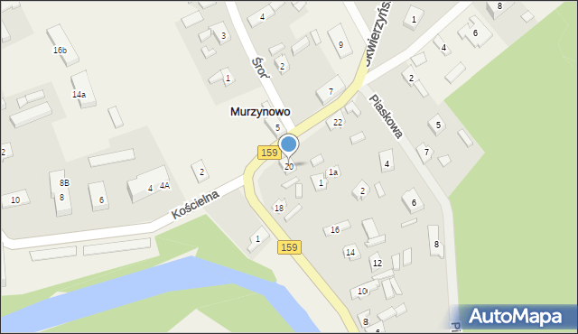 Murzynowo, Skwierzyńska, 20, mapa Murzynowo