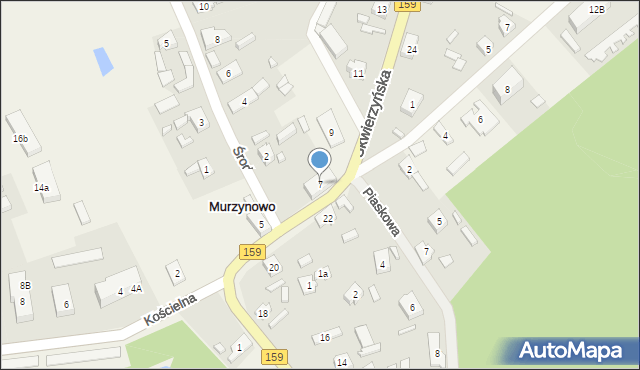 Murzynowo, Skwierzyńska, 7, mapa Murzynowo