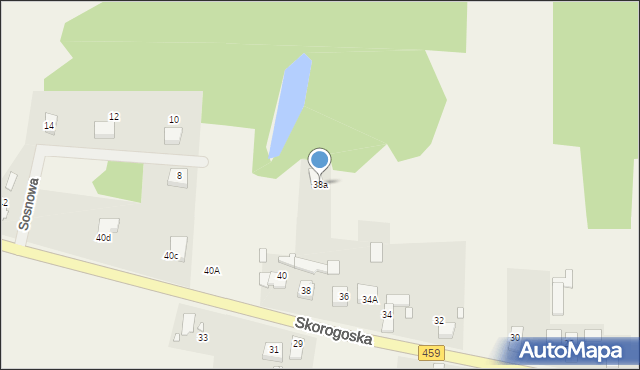 Narok, Skorogoska, 38a, mapa Narok