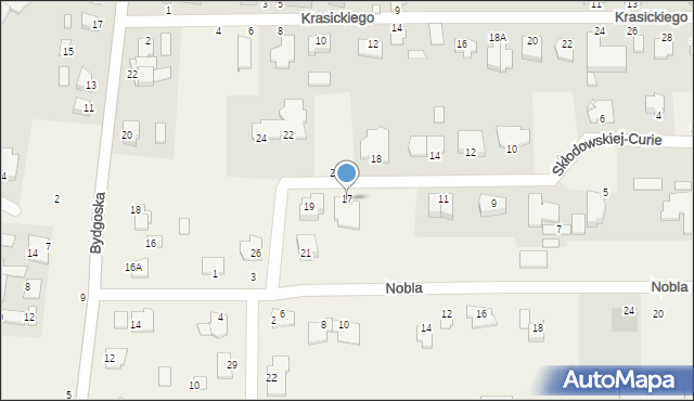 Niemcz, Skłodowskiej-Curie Marii, 17, mapa Niemcz