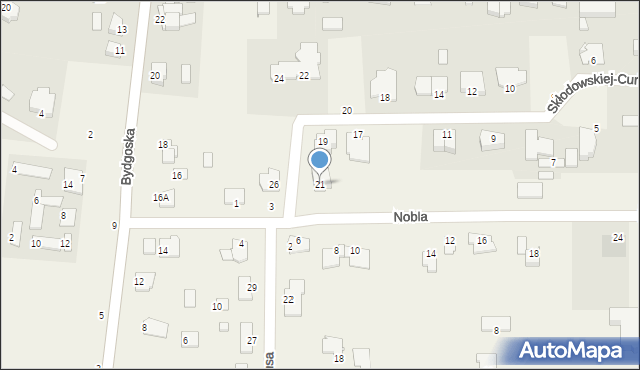 Niemcz, Skłodowskiej-Curie Marii, 21, mapa Niemcz