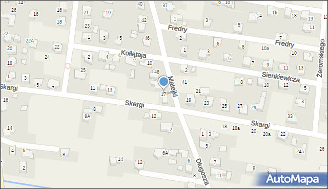 Nowa Wieś, Skargi Piotra, ks., 17, mapa Nowa Wieś