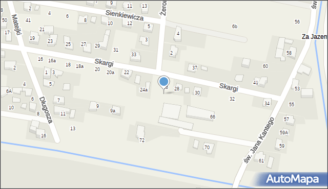 Nowa Wieś, Skargi Piotra, ks., 26b, mapa Nowa Wieś