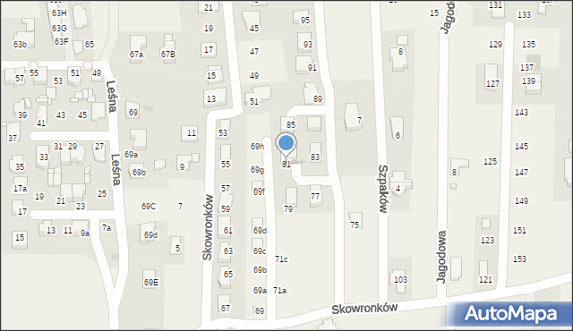 Nowe Chechło, Skowronków, 81, mapa Nowe Chechło