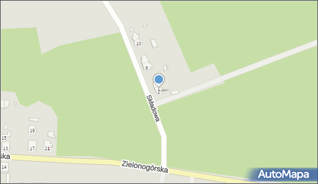 Nowogród Bobrzański, Składowa, 2, mapa Nowogród Bobrzański