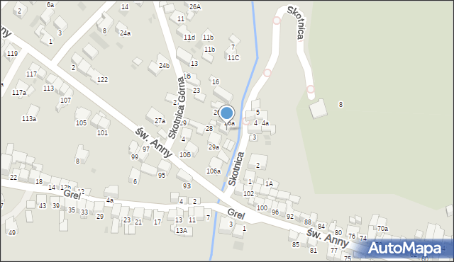 Nowy Targ, Skotnica, 30, mapa Nowego Targu