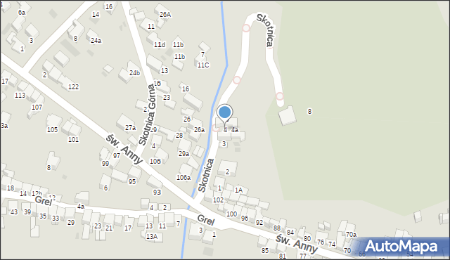 Nowy Targ, Skotnica, 4, mapa Nowego Targu