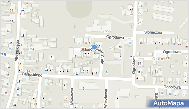 Nowy Tomyśl, Skłodowskiej-Curie Marii, 3, mapa Nowy Tomyśl